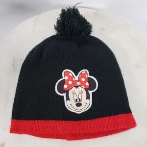 Vintage Disney Minnie Mouse Knit Beanie Hat - Girls Kid Size